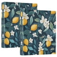 thumbnail image 1 of FORMRS 3 Ring Binder with Pockets 1.5" D-Rings Clip Board 200 Sheets Capacity, Floral Lemon, 1 of 8