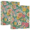 thumbnail image 1 of FORMRS 3 Ring Binder with Pockets 1.5" D-Rings Clip Board 200 Sheets Capacity, Floral Pattern, 1 of 8