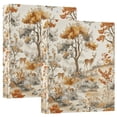 thumbnail image 1 of FORMRS 3 Ring Binder with Pockets 1.5" D-Rings Clip Board 200 Sheets Capacity, Forest Pattern, 1 of 8