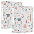 thumbnail image 1 of FORMRS 3 Ring Binder 1.5 inch with Pockets Clip Board 200 Sheets Capacity, Garden Pattern, 1 of 8