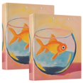 thumbnail image 1 of FORMRS 3 Ring Binder 1.5 inch with Pockets Clip Board 200 Sheets Capacity, Goldfish, 1 of 8