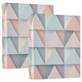 thumbnail image 1 of FORMRS 3 Ring Binder with Pockets 1.5" D-Rings Clip Board 200 Sheets Capacity, Green Geometric, 1 of 8