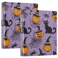 thumbnail image 1 of FORMRS 3 Ring Binder with Pockets 1.5" D-Rings Clip Board 200 Sheets Capacity, Halloween Pumpkin, 1 of 8