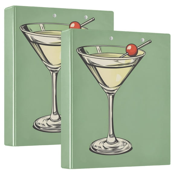 FORMRS 3 Ring Binder 1.5 inch with Pockets Clip Board 200 Sheets Capacity, Lemon Juice