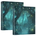 thumbnail image 1 of FORMRS 3 Ring Binder 1.5 inch with Pockets Clip Board 200 Sheets Capacity, Magical Forest, 1 of 8