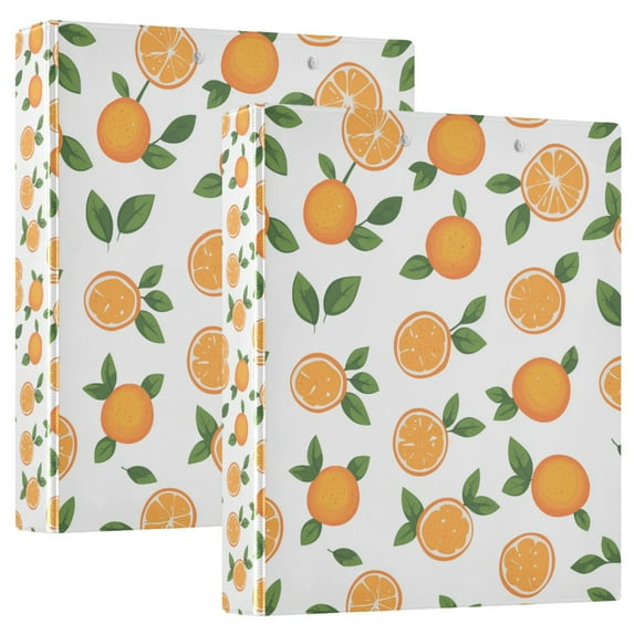 FORMRS 3 Ring Binder 1.5 inch with Pockets Clip Board 200 Sheets Capacity, Orange
