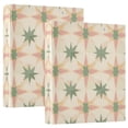 thumbnail image 1 of FORMRS 3 Ring Binder with Pockets 1.5" D-Rings Clip Board 200 Sheets Capacity, Pastel Beige Geometric, 1 of 8