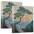 thumbnail image 1 of FORMRS 3 Ring Binder with Pockets 1.5" D-Rings Clip Board 200 Sheets Capacity, Pine Tree Rainbow, 1 of 8