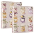 thumbnail image 1 of FORMRS 3 Ring Binder with Pockets 1.5" D-Rings Clip Board 200 Sheets Capacity, Purple Jam Jars, 1 of 8