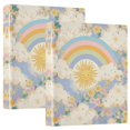 thumbnail image 1 of FORMRS 3 Ring Binder 1.5 inch with Pockets Clip Board 200 Sheets Capacity, Purple Rainbow Clouds, 1 of 8