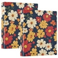 thumbnail image 1 of FORMRS 3 Ring Binder 1.5 inch with Pockets Clip Board 200 Sheets Capacity, Red Floral, 1 of 8