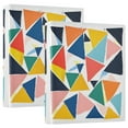 thumbnail image 1 of FORMRS 3 Ring Binder with Pockets 1.5" D-Rings Clip Board 200 Sheets Capacity, Red Triangles, 1 of 8