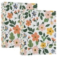 thumbnail image 1 of FORMRS 3 Ring Binder with Pockets 1.5" D-Rings Clip Board 200 Sheets Capacity, Retro Colorful Flowers, 1 of 8