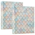 thumbnail image 1 of FORMRS 3 Ring Binder with Pockets 1.5" D-Rings Clip Board 200 Sheets Capacity, Small Pink Pattern, 1 of 8
