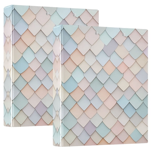 FORMRS 3 Ring Binder with Pockets 1.5" D-Rings Clip Board 200 Sheets Capacity, Small Pink Pattern
