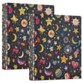 thumbnail image 1 of FORMRS 3 Ring Binder 1.5 inch with Pockets Clip Board 200 Sheets Capacity, Small Space Pattern, 1 of 8