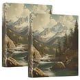 thumbnail image 1 of FORMRS 3 Ring Binder 1.5 inch with Pockets Clip Board 200 Sheets Capacity, Snow Mountains, 1 of 8