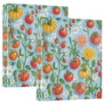 thumbnail image 1 of FORMRS 3 Ring Binder 1.5 inch with Pockets Clip Board 200 Sheets Capacity, Various Tomatoes, 1 of 8