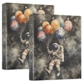 thumbnail image 1 of FORMRS 3 Ring Binder 1.5 inch with Pockets Clip Board 200 Sheets Capacity, Watercolor Space, 1 of 8