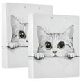 thumbnail image 1 of FORMRS 3 Ring Binder 1.5 inch with Pockets Clip Board 200 Sheets Capacity, White Cat, 1 of 8