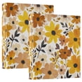 thumbnail image 1 of FORMRS 3 Ring Binder 1.5 inch with Pockets Clip Board 200 Sheets Capacity, Yellow Flowers, 1 of 8
