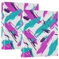 thumbnail image 1 of FORMRS 3 Ring Binder 1.5 inch with Pockets Set of 2 Clip Board 200 Sheets Capacity, Abstract Drawing, 1 of 8