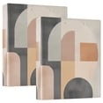 thumbnail image 1 of FORMRS 3 Ring Binder 1.5 inch with Pockets Set of 2 Clip Board 200 Sheets Capacity, Abstract Shapes, 1 of 8