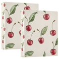thumbnail image 1 of FORMRS 3 Ring Binder 1.5 inch with Pockets Set of 2 Clip Board 200 Sheets Capacity, Beige Cherry, 1 of 8