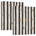 thumbnail image 1 of FORMRS 3 Ring Binder 1.5 inch with Pockets Set of 2 Clip Board 200 Sheets Capacity, Black Abstract Stripes, 1 of 8