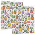 thumbnail image 1 of FORMRS 3 Ring Binder 1.5 inch with Pockets Set of 2 Clip Board 200 Sheets Capacity, Cute Vegetables, 1 of 8