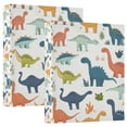 thumbnail image 1 of FORMRS 3 Ring Binder 1.5 inch with Pockets Set of 2 Clip Board 200 Sheets Capacity, Dinosaur Pattern, 1 of 8