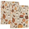 thumbnail image 1 of FORMRS 3 Ring Binder 1.5 inch with Pockets Set of 2 Clip Board 200 Sheets Capacity, Fall Book, 1 of 8