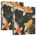 thumbnail image 1 of FORMRS 3 Ring Binder 1.5 inch with Pockets Set of 2 Clip Board 200 Sheets Capacity, Fish Pattern, 1 of 8