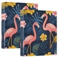 thumbnail image 1 of FORMRS 3 Ring Binder 1.5 inch with Pockets Set of 2 Clip Board 200 Sheets Capacity, Floral Flamingo, 1 of 8