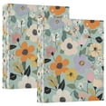 thumbnail image 1 of FORMRS 3 Ring Binder 1.5 inch with Pockets Set of 2 Clip Board 200 Sheets Capacity, Floral Pattern, 1 of 8