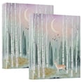 thumbnail image 1 of FORMRS 3 Ring Binder 1.5 inch with Pockets Set of 2 Clip Board 200 Sheets Capacity, Green Deer, 1 of 8