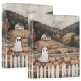 thumbnail image 1 of FORMRS 3 Ring Binder 1.5 inch with Pockets Set of 2 Clip Board 200 Sheets Capacity, Halloween Pumpkin, 1 of 8