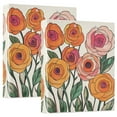 thumbnail image 1 of FORMRS 3 Ring Binder 1.5 inch with Pockets Set of 2 Clip Board 200 Sheets Capacity, Hand Drawn Floral, 1 of 8
