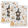 thumbnail image 1 of FORMRS 3 Ring Binder 1.5 inch with Pockets Set of 2 Clip Board 200 Sheets Capacity, Magical Halloween Girl, 1 of 8
