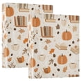 thumbnail image 1 of FORMRS 3 Ring Binder 1.5 inch with Pockets Set of 2 Clip Board 200 Sheets Capacity, Orange Fall Pumpkin, 1 of 8