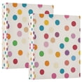 thumbnail image 1 of FORMRS 3 Ring Binder 1.5 inch with Pockets Set of 2 Clip Board 200 Sheets Capacity, Polka Dot, 1 of 8