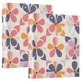 thumbnail image 1 of FORMRS 3 Ring Binder 1.5 inch with Pockets Set of 2 Clip Board 200 Sheets Capacity, Purple Retro Flower, 1 of 8