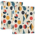 thumbnail image 1 of FORMRS 3 Ring Binder 1.5 inch with Pockets Set of 2 Clip Board 200 Sheets Capacity, Red Geometric, 1 of 8
