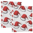 thumbnail image 1 of FORMRS 3 Ring Binder 1.5 inch with Pockets Set of 2 Clip Board 200 Sheets Capacity, Red Santa Hats Pattern, 1 of 8