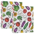 thumbnail image 1 of FORMRS 3 Ring Binder 1.5 inch with Pockets Set of 2 Clip Board 200 Sheets Capacity, Red Vegetables Pattern, 1 of 8