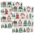 thumbnail image 1 of FORMRS 3 Ring Binder 1.5 inch with Pockets Set of 2 Clip Board 200 Sheets Capacity, White Christmas House, 1 of 8