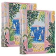 thumbnail image 1 of FORMRS 3 Ring Binder 1.5 inch with Pockets Set of 2 Clip Board 200 Sheets Capacity, Yellow Seaside, 1 of 8