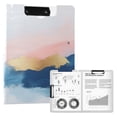 thumbnail image 1 of FORMRS A4 Clipboard Folder with Pen Holder Horizontal Foldable School Office Binder, Abstract Painting, 1 of 9