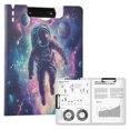 thumbnail image 1 of FORMRS A4 Clipboard Folder with Pen Holder Horizontal Foldable School Office Binder, Astronaut Pattern, 1 of 9