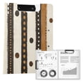 thumbnail image 1 of FORMRS A4 Clipboard Folder with Pen Holder Horizontal Foldable School Office Binder, Beige Abstract Dots, 1 of 9